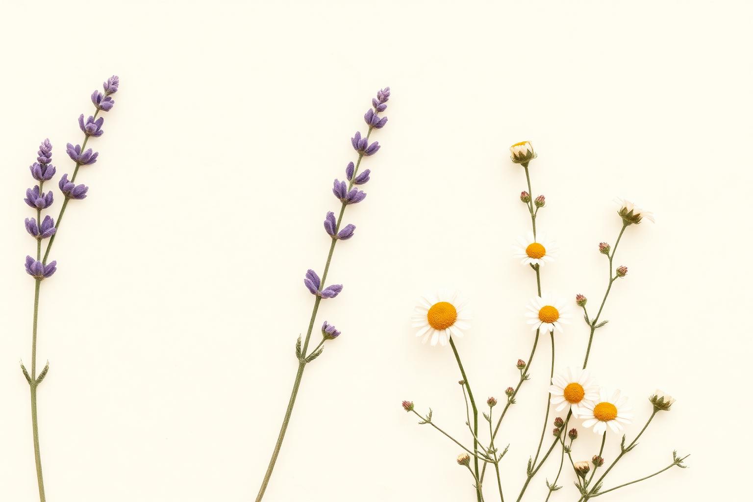 Dried lavender and chamomile